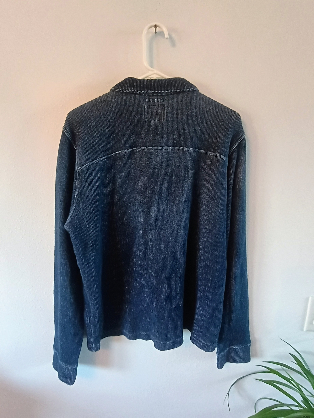 Lucky Brand True Indigo 100% Cotton Long Sleeve Polo Shirt Blue Men's Large - Picture 6 of 8